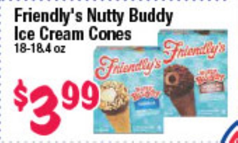 Friendly's Nutty Buddy Ice Cream Cones