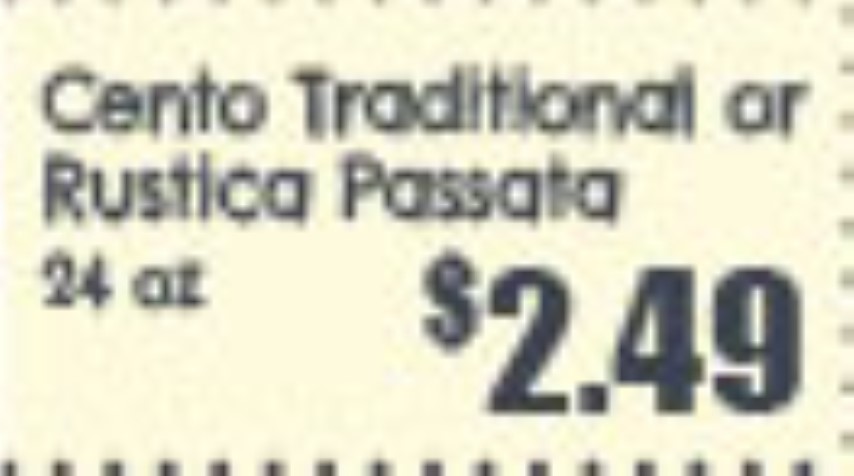Cento Traditional or Rustica Passata 