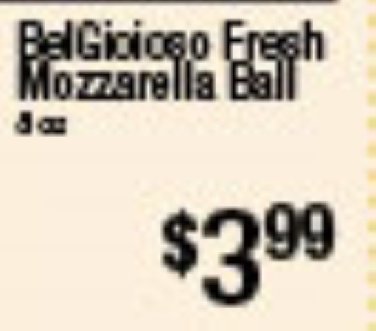 Bel Gioioso Fresh Mozzarella Ball 