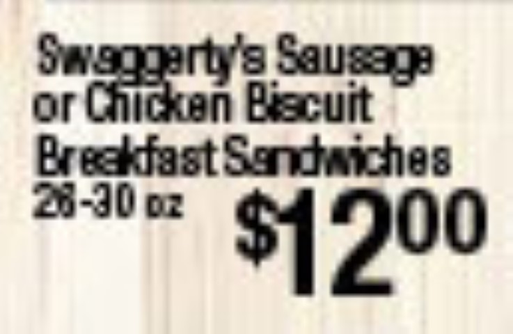 Swaggerty's Sausage or Chicken Biscuit Breakfast Sandwiches