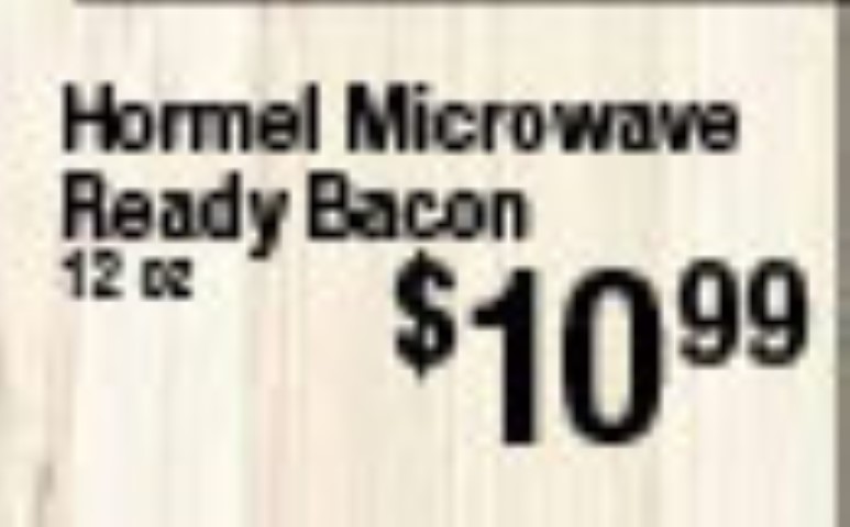 Hormel Microwave Ready Bacon