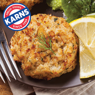 Karns Lump Crab Cakes 2 pk. Karns Lump Crab Cakes 2 pk.