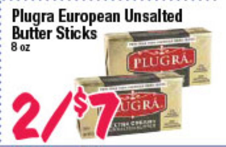Plugra European Unsalted Butter Sticks