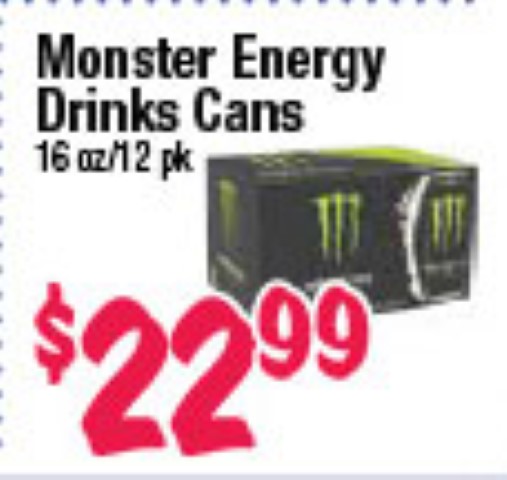 Monster Energy Drinks Cans