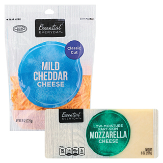 Essential Everyday Shredded or Chunk Cheeses Essential Everyday Shredded or Chunk Cheeses